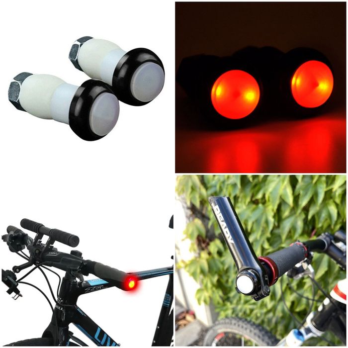 Capete semnalizare led ghidon bicicleta cursiera mtb dop end-bar troti
