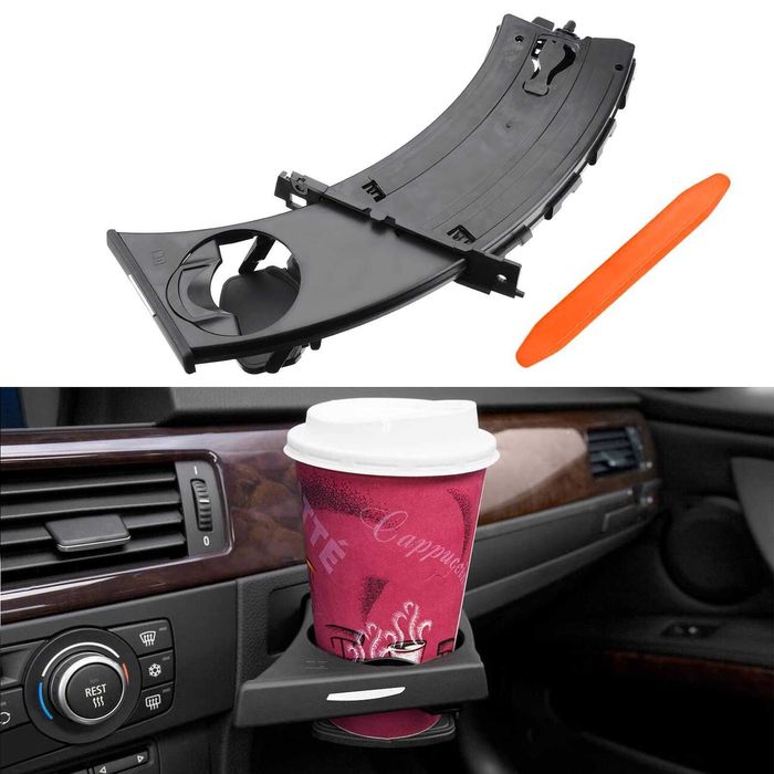 Поставка за чаши Bmw e90 / e91 / e92, черна, cupholder, бмв е90