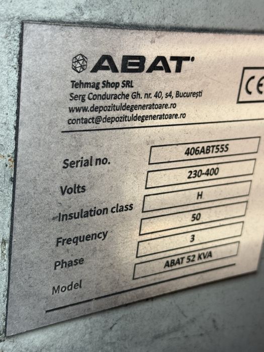 Generator de curent diesel 300h de functionare