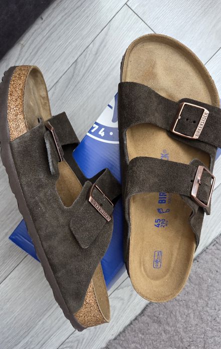 Велурени чехли Birkenstock Arizona, номер 45