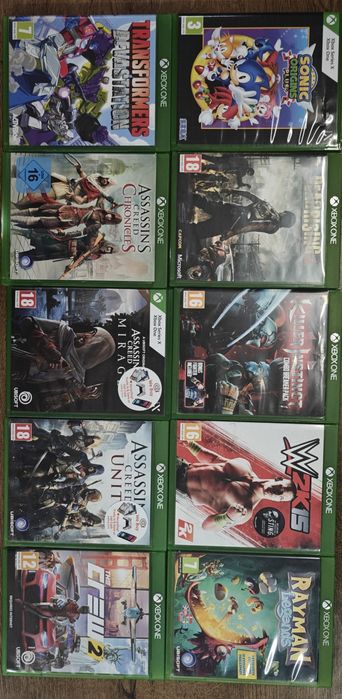 Jocuri originale Xbox One – Assassin’s Creed, Rayman, Sonic, WWE etc.