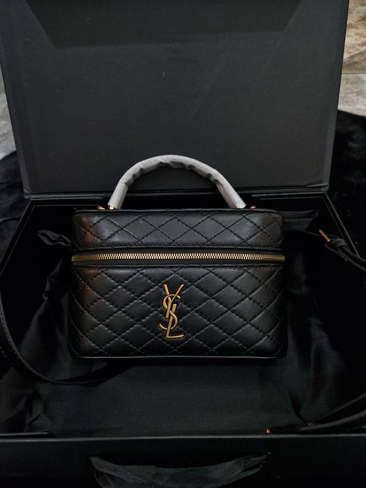 Saint Laurent Gaby Vanity Bag in Lambskin Black