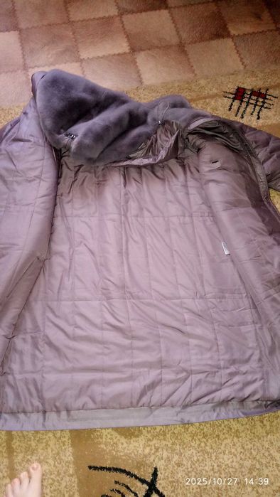 Пальто зимнее, ЭКО мех