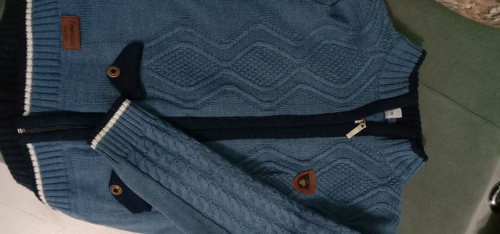 Вязаные кофты для мальчика