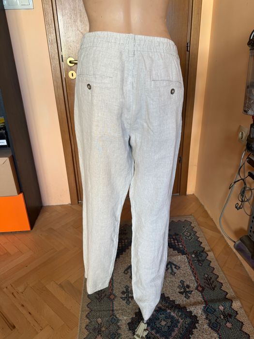 Мъжки дълъг панталон ( лен и памук), размер L