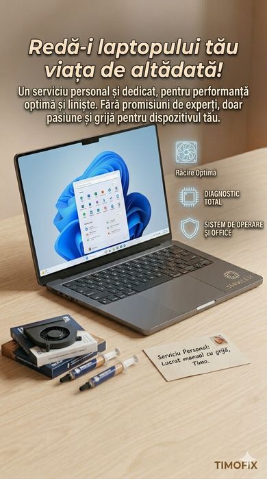 Serviciu de mentenanță, curățare , instalare windows și office!