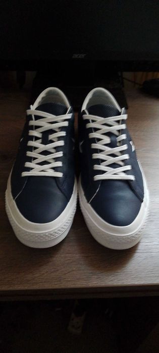 Converse One Star Perforated, Piele, Navy, Masura 43/28 cm, Ca noi
