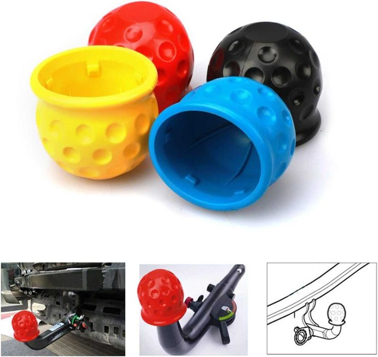 Универсална гумена капачка за теглич 50мм - 4 цвята.