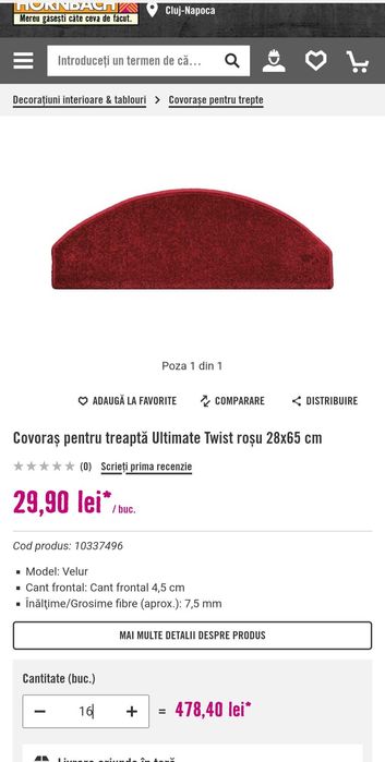 Covorase noi pentru trepte sau protectie scari