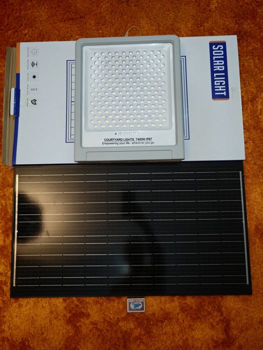 Led 400Ватт  освещение на солнечном панеле
