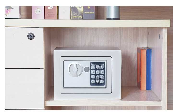 Сейф для шкафа в спальне/Smart seyf /пароль+ключ, сигнализация