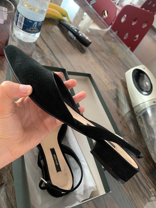 Balerini stiletto piele naturala