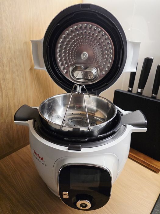Multicooker Tefal cook4me+ Alb + Extra Crisp Lid | Stare foarte buna