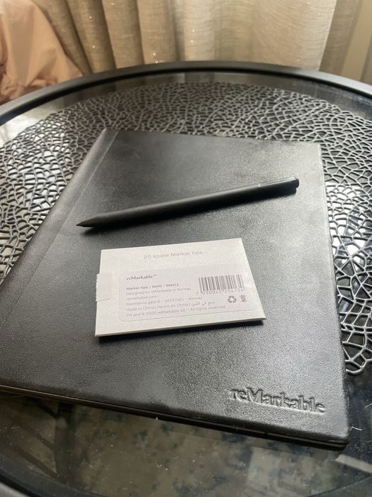 reMarkable 2 PREMIUM Комплект - Като НОВ (Marker Plus + Кожен Калъф +
