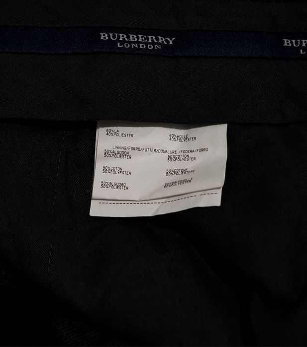 Pantaloni eleganți Burberry London bărbați marime XL (54), 60% Lână