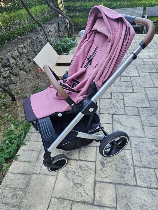 Cybex Balios S Lux детска количка розов цвят magnolia pink