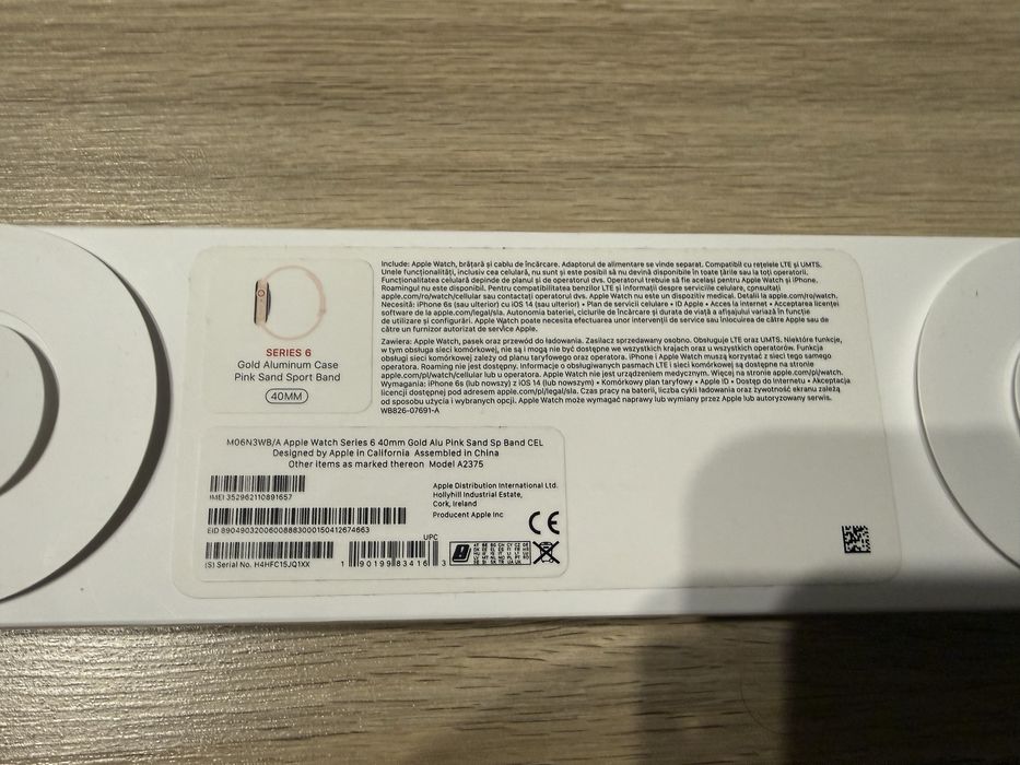 Apple Watch 6, 40 mm, GPS + Cellular