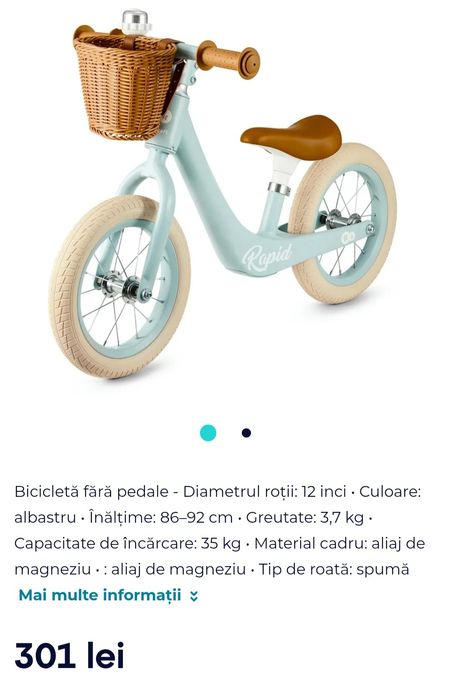 Bicicletă de echilibru Kinderkraft Rapid 2