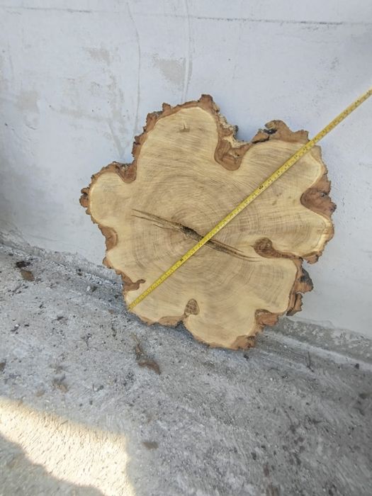 Rondele, felii de lemn din salcâm