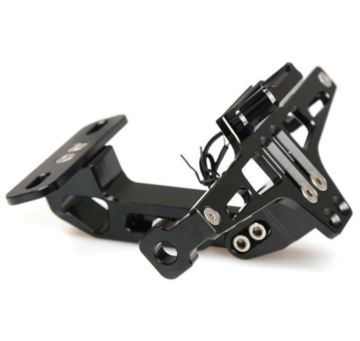 Suport număr moto reglabil aluminiu iluminat led ATV scuter