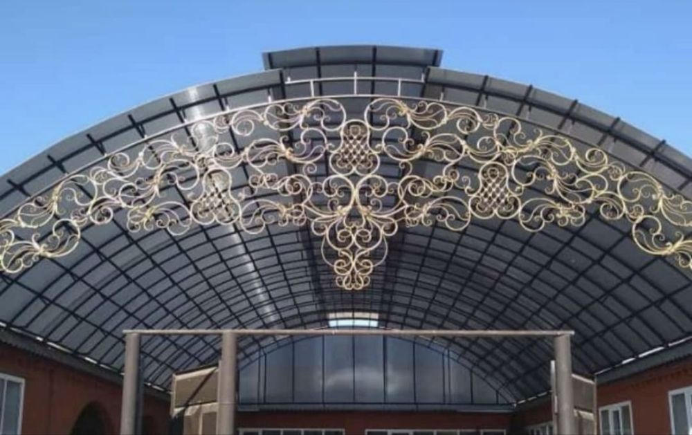 Навес ворота перила