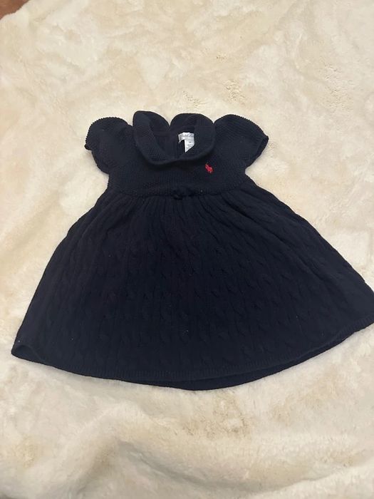 Ralph Lauren Rochie tricot bleumarin bumbac bebe