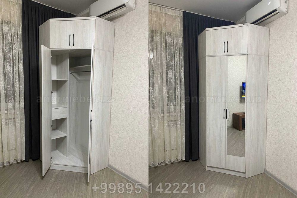 Угловой шкаф с антресолью sharaf mebel: 2 190 000 сум - Мебель для ...