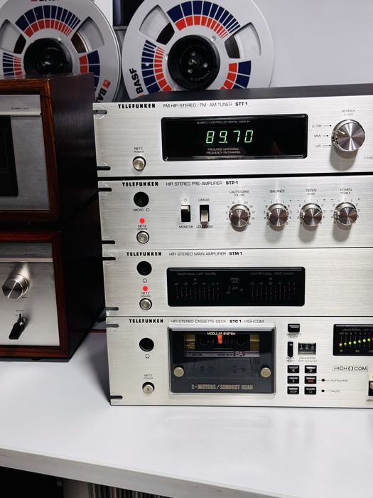 Linie audio Hi-Fi TELEFUNKEN seria 1,putere-preamplificator,deck,tuner