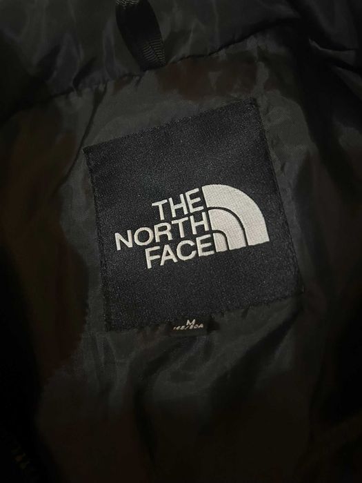 Geaca the north face Semi Lucioasa shiny albastra ajustabila la maneci