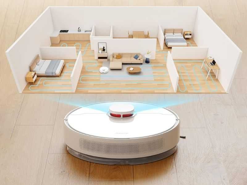 Робот Прахосмукачка Dreame D10 Plus, Бял