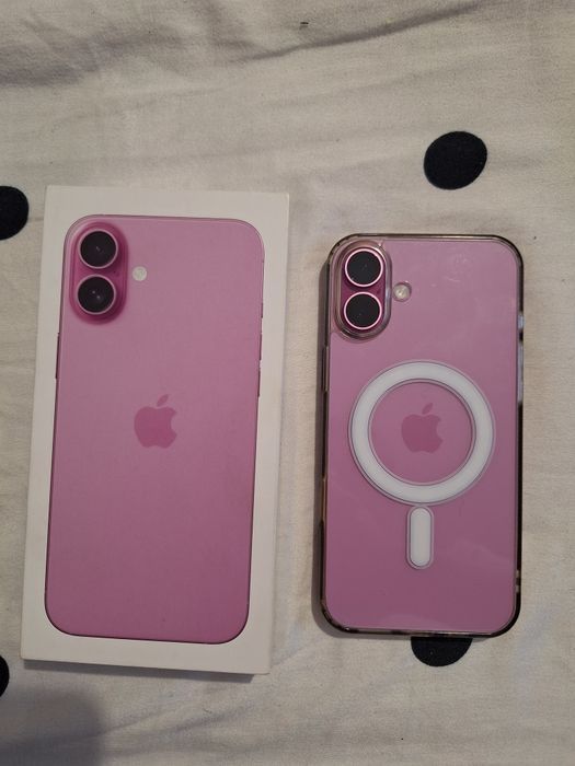Iphone 16 Plus 128 Gb Pink, Ca nou, 93 % Sănătatea bateriei originale