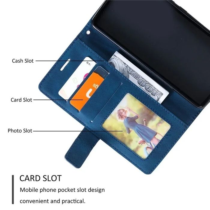 Samsung Galaxy A57 A56 A26 A16 A15 A25/TRIANGLE Кожен калъф тип тефтер