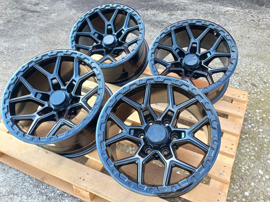 17"6x139.7 OFFRoAd 9ж ет-12 Nissan Toyota Mitsubushi Ram Jeep Piano Black Чисто Нови