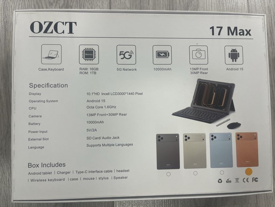 Планшет 17 max ozct