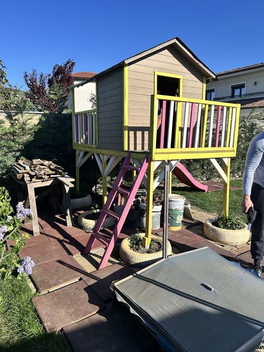 vand casuta gradina copii cu  groapa nisip