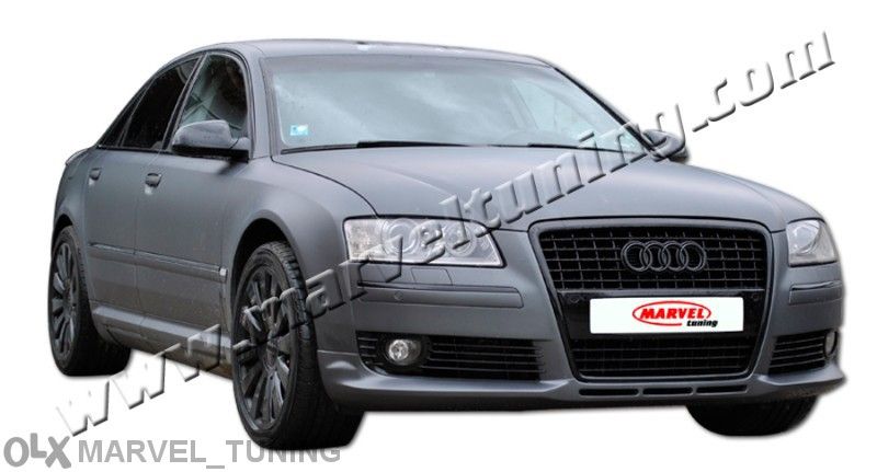 Спойлер (тунинг добавка) тип Audi S8 за предна броня за Audi A8 фейсли