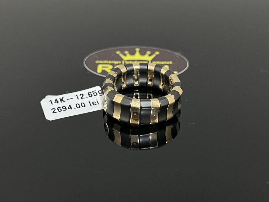 Bijuteria Royal CB : Inel  elastic aur 14k 585  12,65 gr
