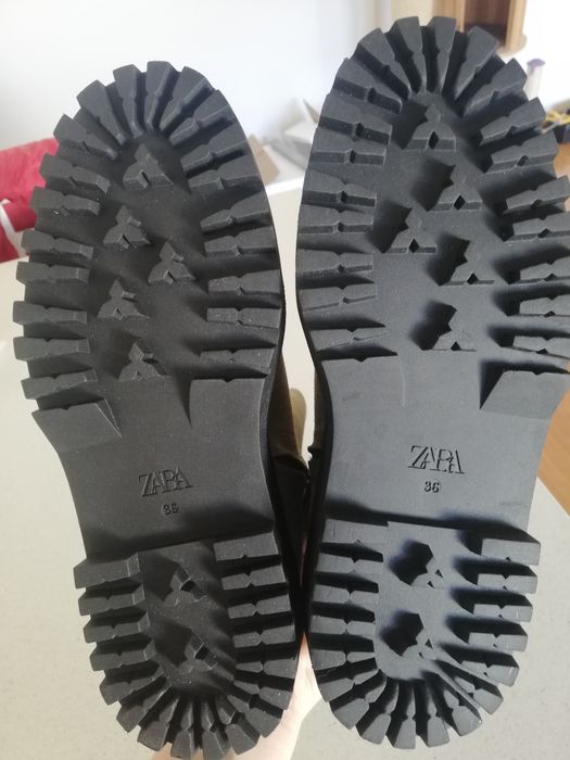 Cizme de piele Zara
