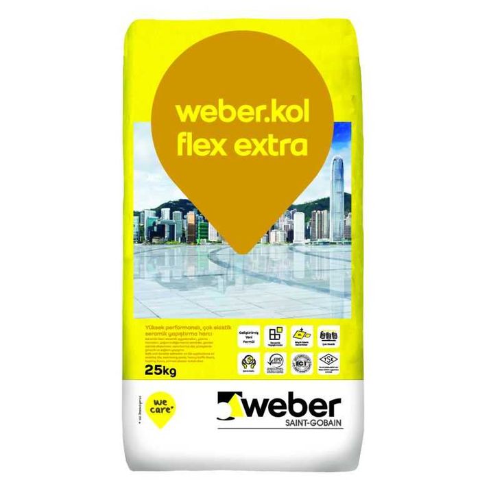 Клей для майолики Weber kol flex extra