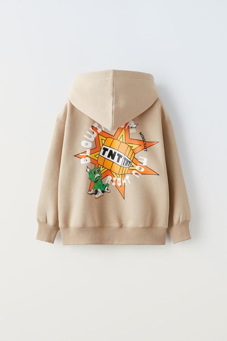 Hanorac MINECRAFT gros vătuit, nou cu eticheta nr 152 (11_12 ani )