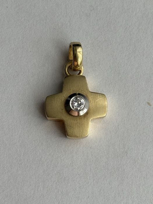 Pandantiv aur 14k cu Diamant Top