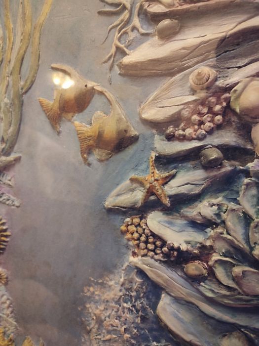 Картина гипсовая «подводный мир»