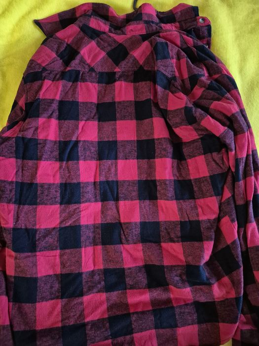 Camasa/flanel , nepurtata ,rosu cu negru