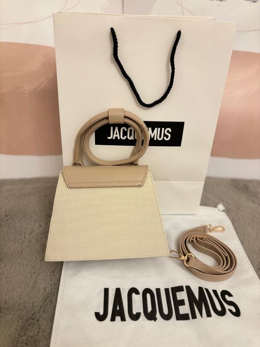 Geantă/Poșetă Jacquemus Le Chiquito Tote Bag crem