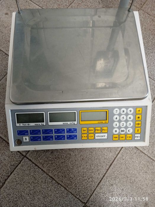 електронна търговска везна elicom electronic до 15 кг.