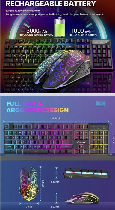 Гейминг сет клавиатура и мишка  ZIYOU LANG T3