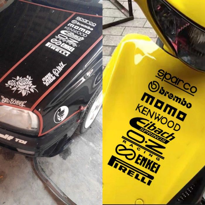 Стикер-лепенка-емблема за автомобил-мотор-кола-bmw-vw-ауди-пежо-форд