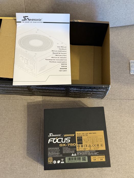Захранване Seasonic Focus GX-750 750W 80+Gold