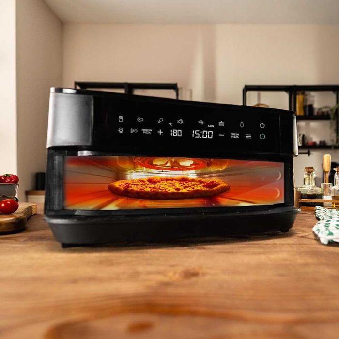 Електрическа фурна за пица Cecotec 7 L Pizza & Fry 7000. 2200 W, фурна за пица с диагонал 13 инча, сензорен екран, 8 програми, регулируема температура