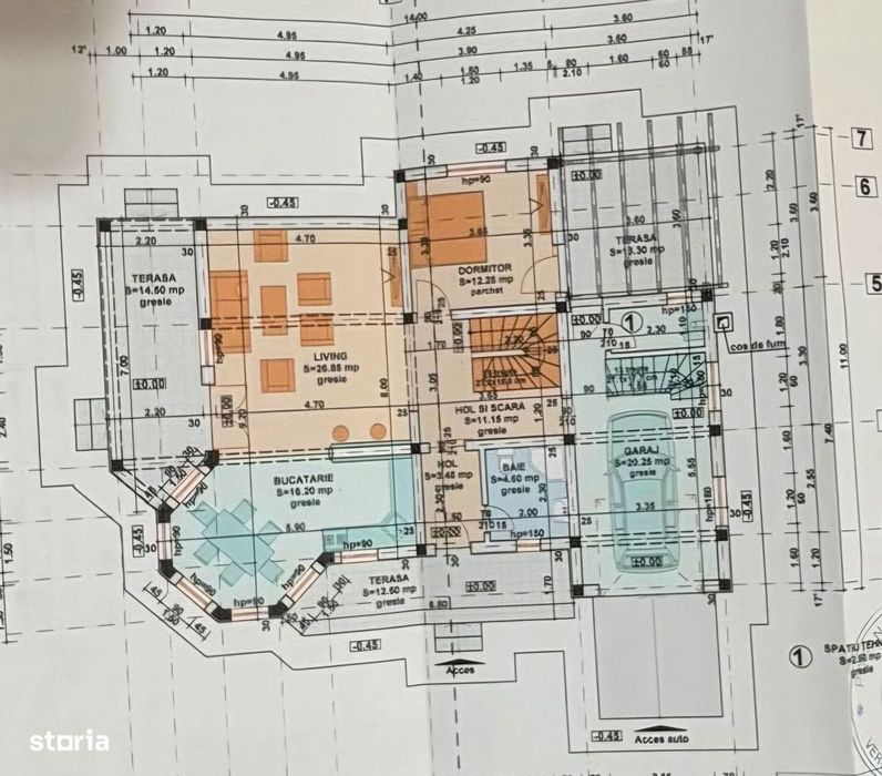 Casă din cărămidă 250 mp (utili 205 mp) + teren 761 mp, Aroneanu, Iasi